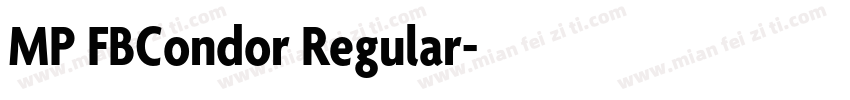 MP FBCondor Regular字体转换